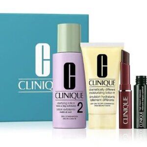 Clinique Black Honey Almost Lipstick, DDML, Mascara, Clarifying Lotion 4 pc Set